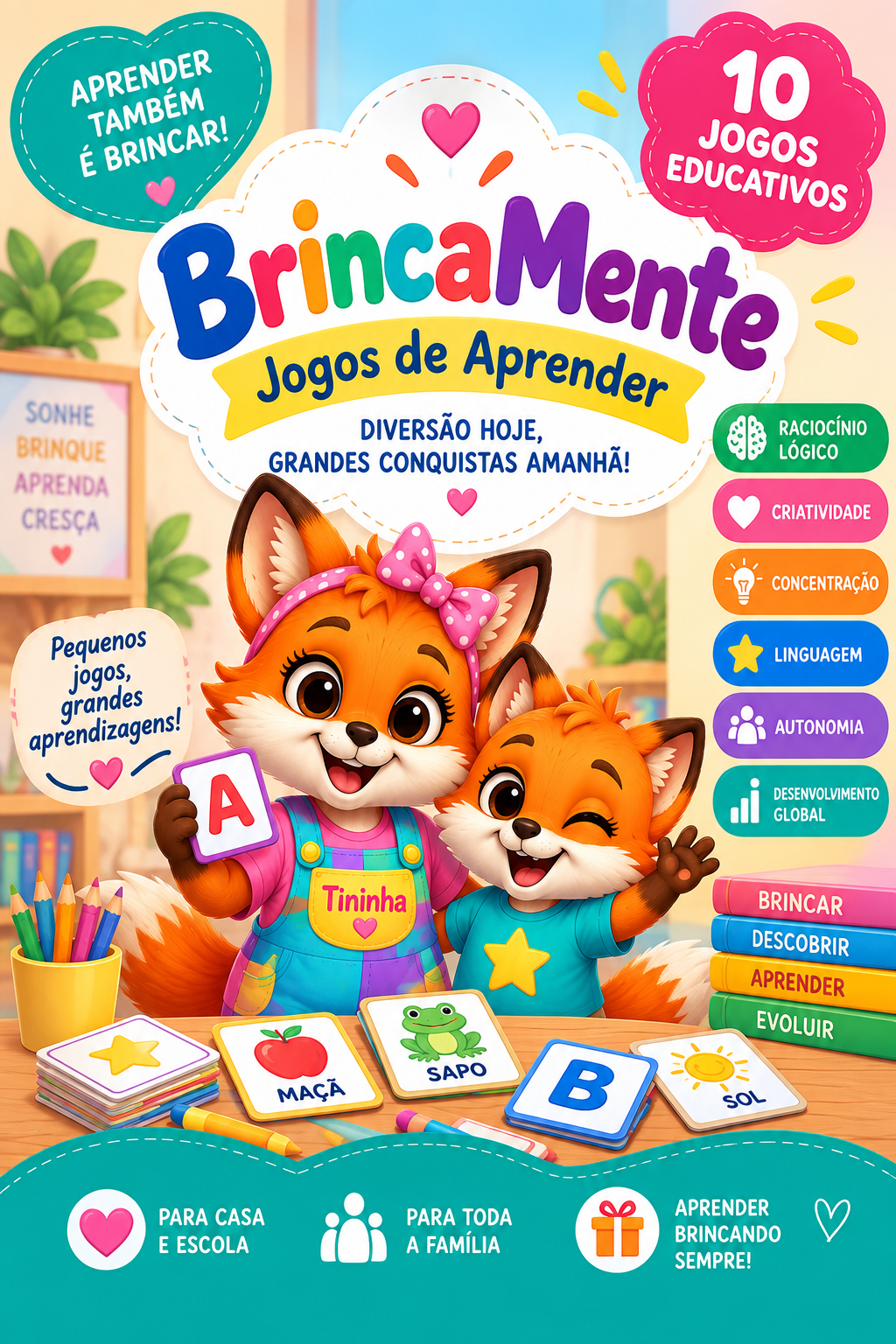 Capa de BrincaMente – Jogos de Aprender